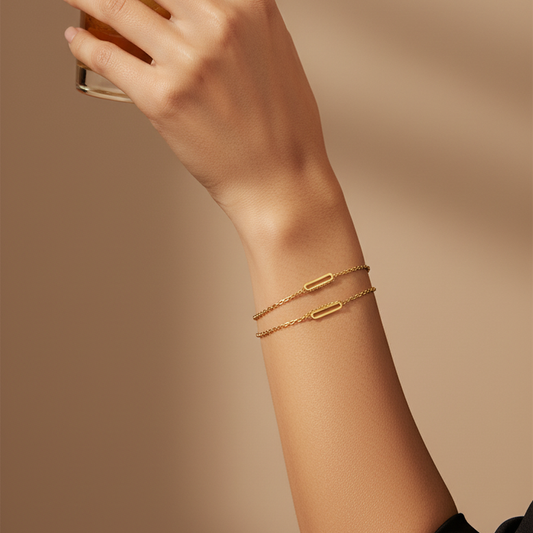 Triple Chain Circle Bangle