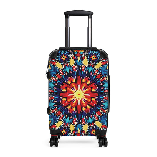 Hardside Suitcase — Vibrant Kaleidoscope Travel Carry-On