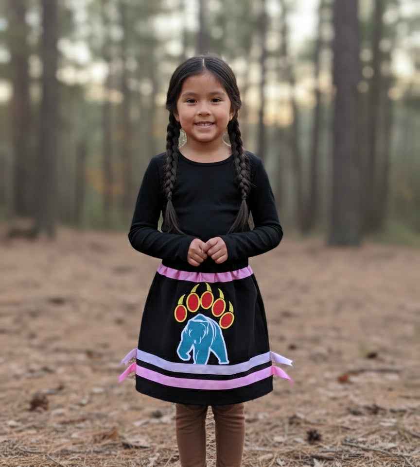 OLDTRIBES™ Bear Paw Ground Ribbon Skirt
