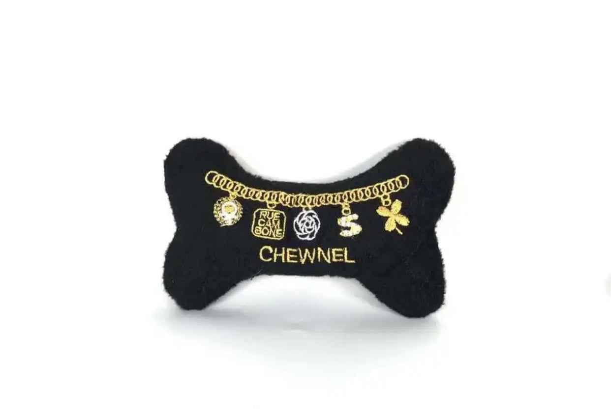 Chewnel Bone Toy – Plush Dog Toy