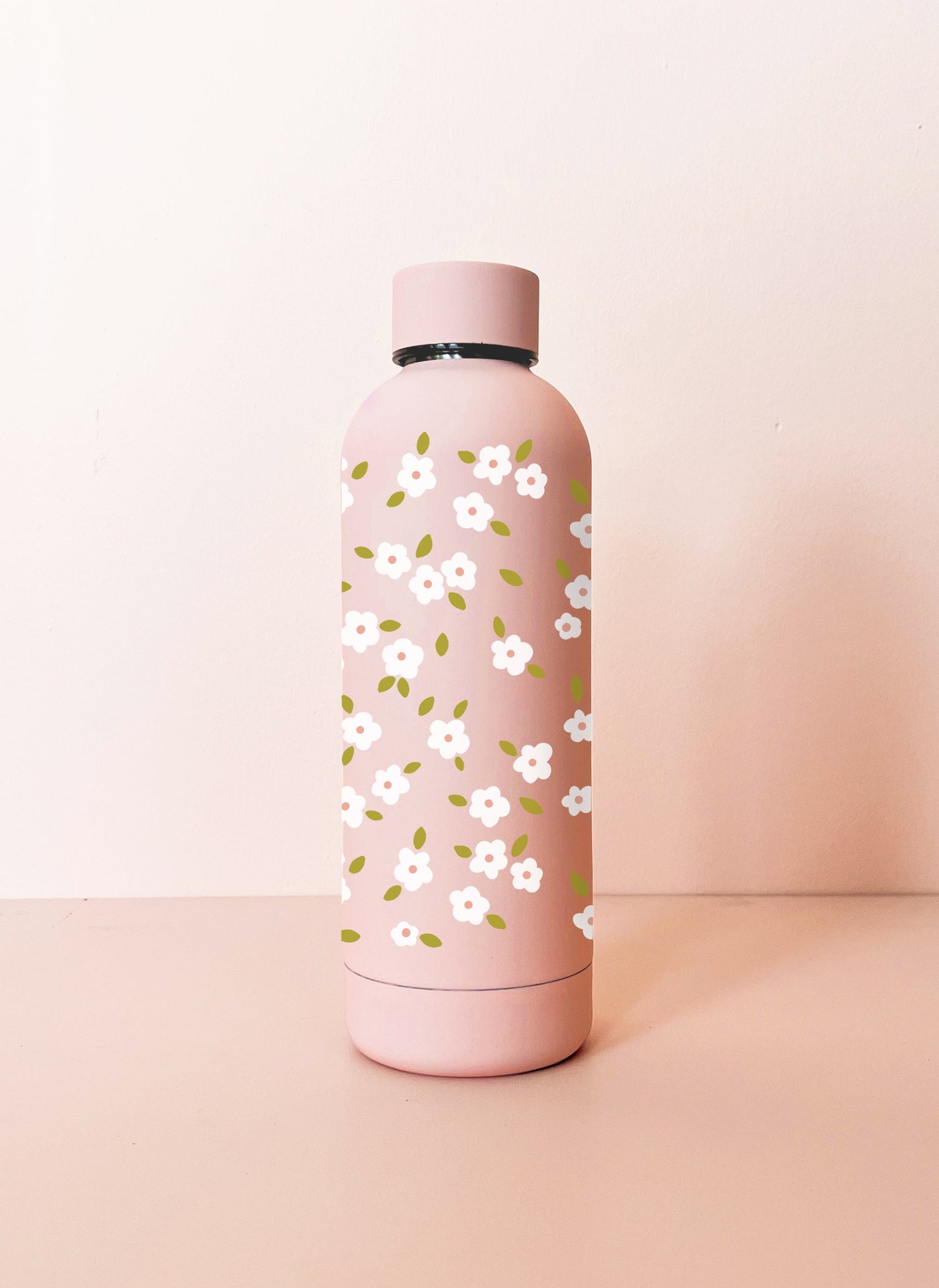 Bouteille en acier inox 17oz - rose pâle Bloom blanc