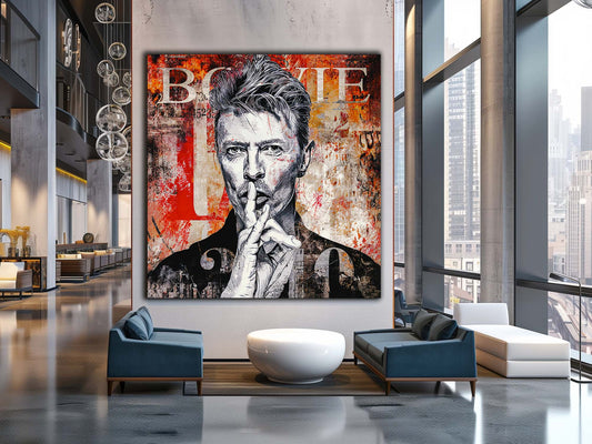 Wandkunst – „Let's Dance“-Bowie-Fans