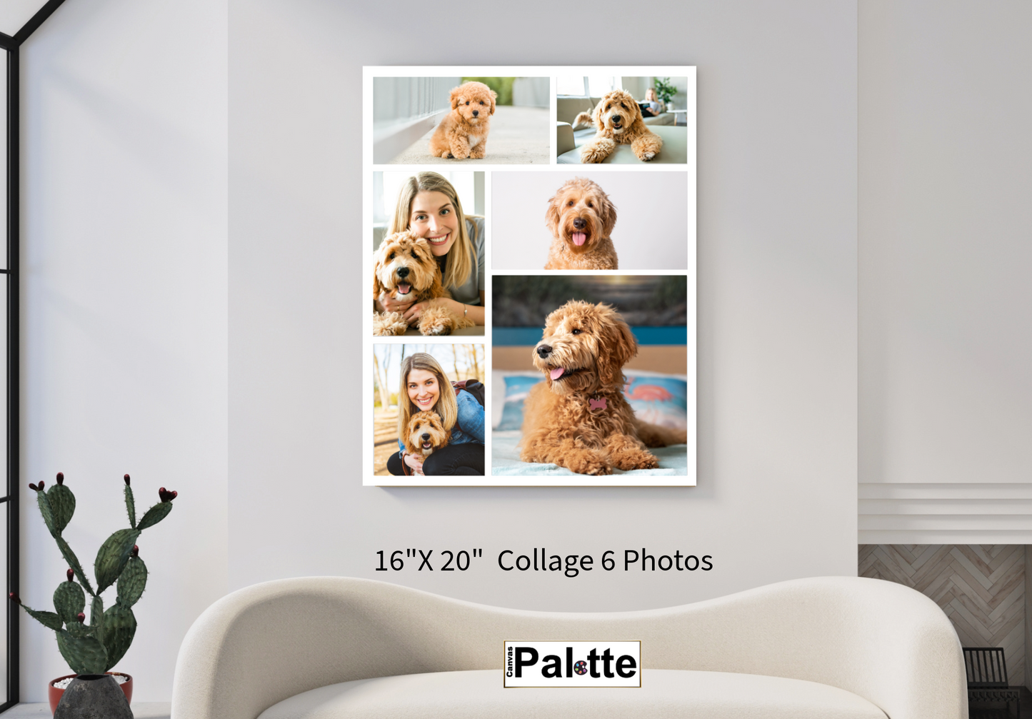 16″X20″ Collage Canvas Photo 6 Blocks