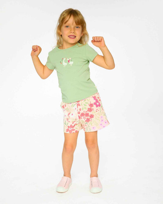 Organic Cotton Jersey T-Shirt Light Khaki Green