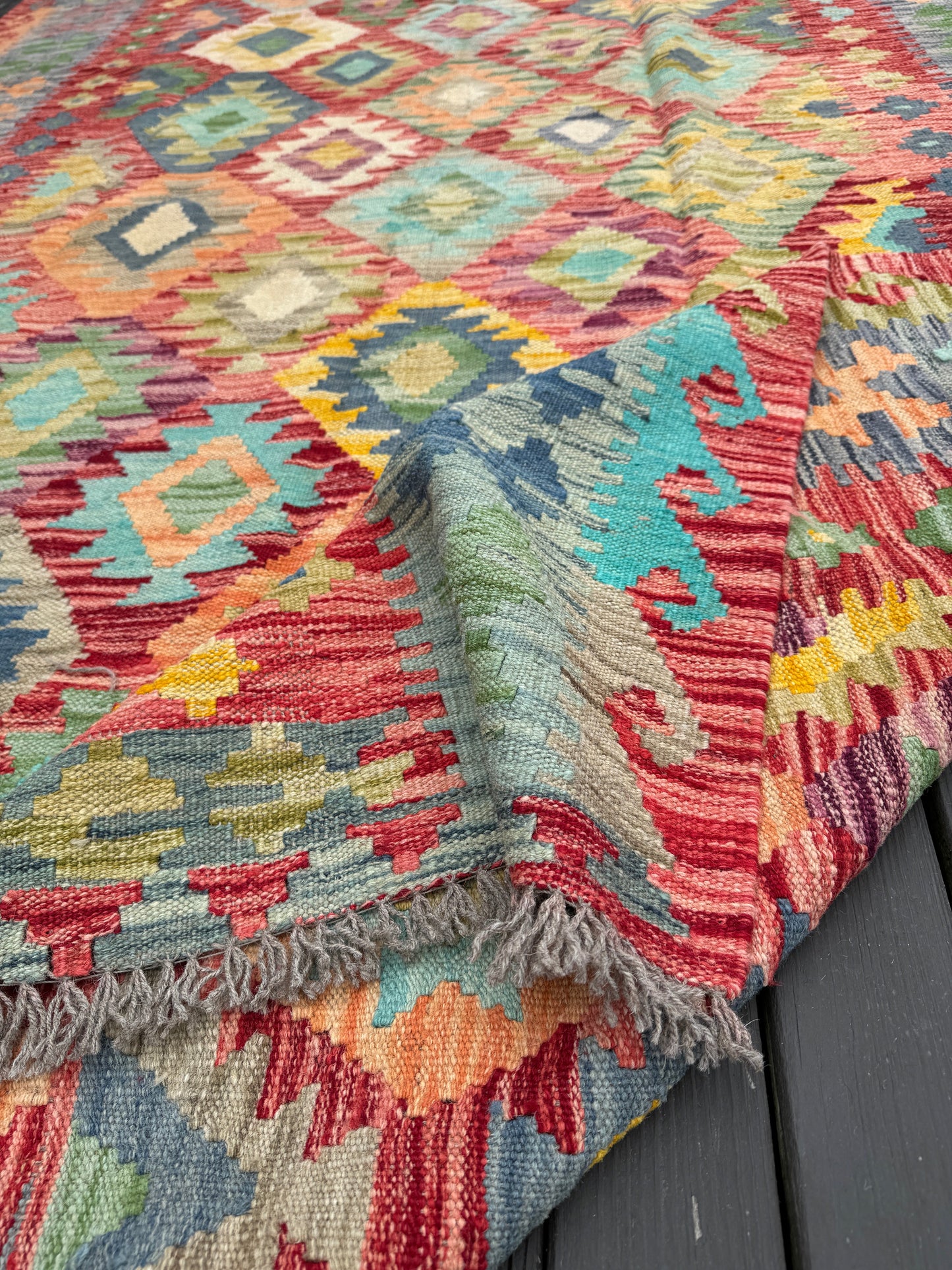 Afghan Maimana Kelim Teppich | 1,85 x 2,82 m