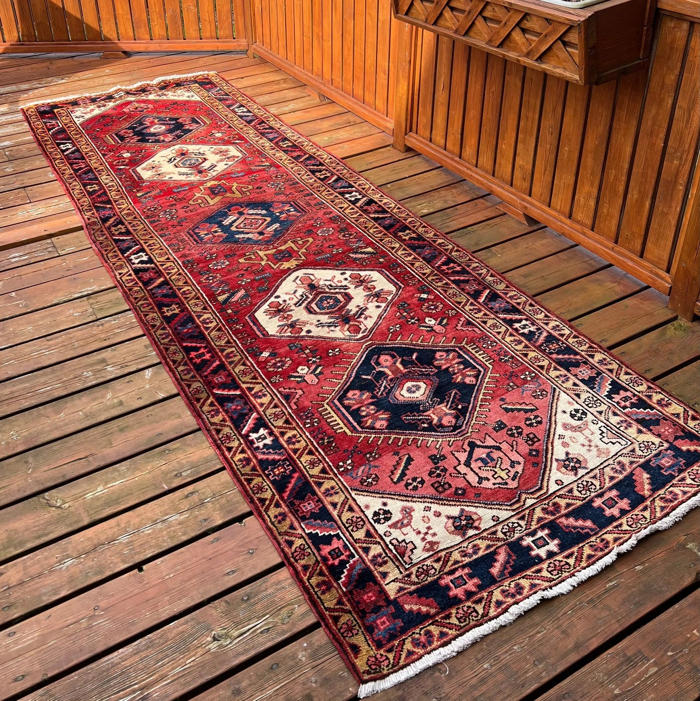 Persischer Heriz Läufer | 3,25 m x 1,09 m