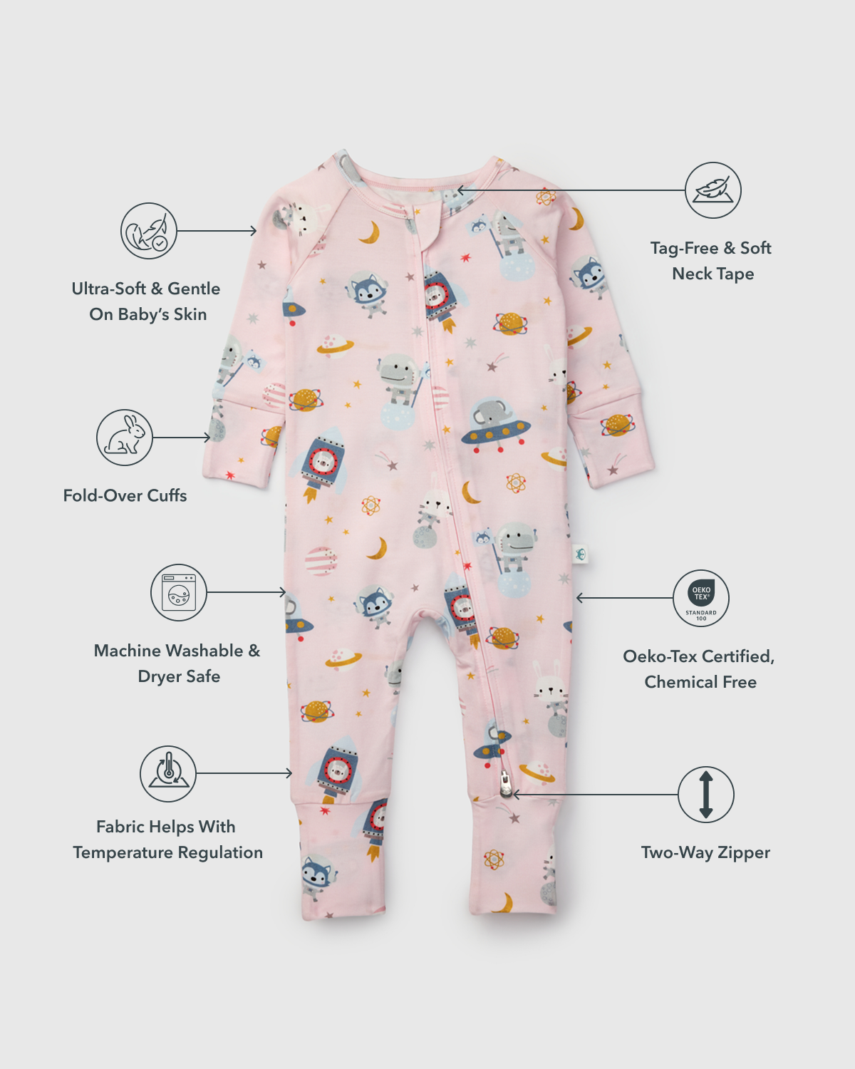 Baby Sleeper TENCEL™ - Astro Explorers