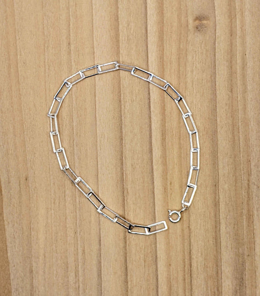 Lightweight Rectangle Link Bracelet