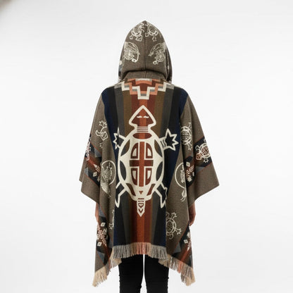 Turtle HandMade Wool Poncho