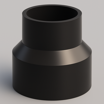 LESSO ABS Reducing Coupling — Hub × Hub DWV, cUPC Certified