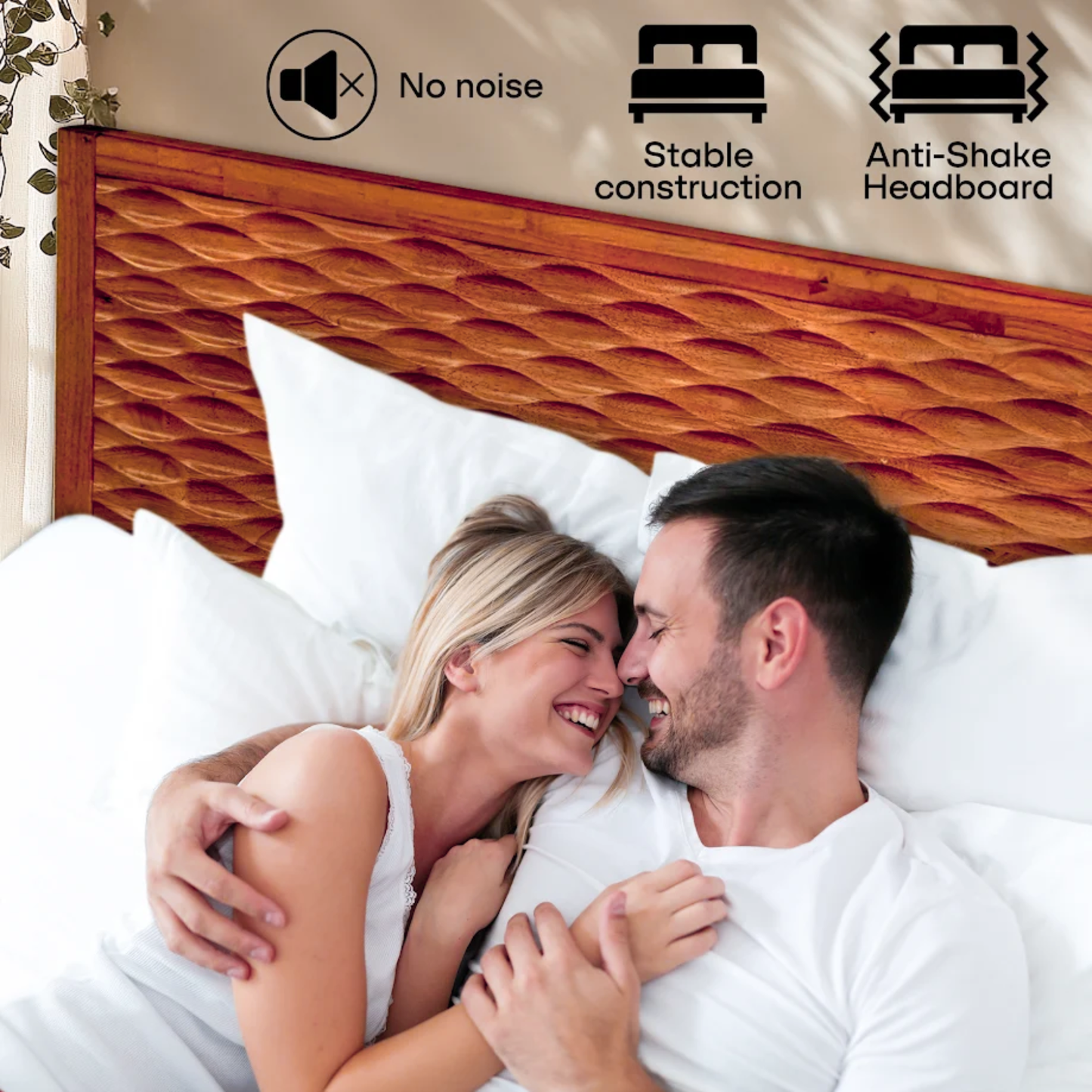 Elara Solid Wood Bed Frame