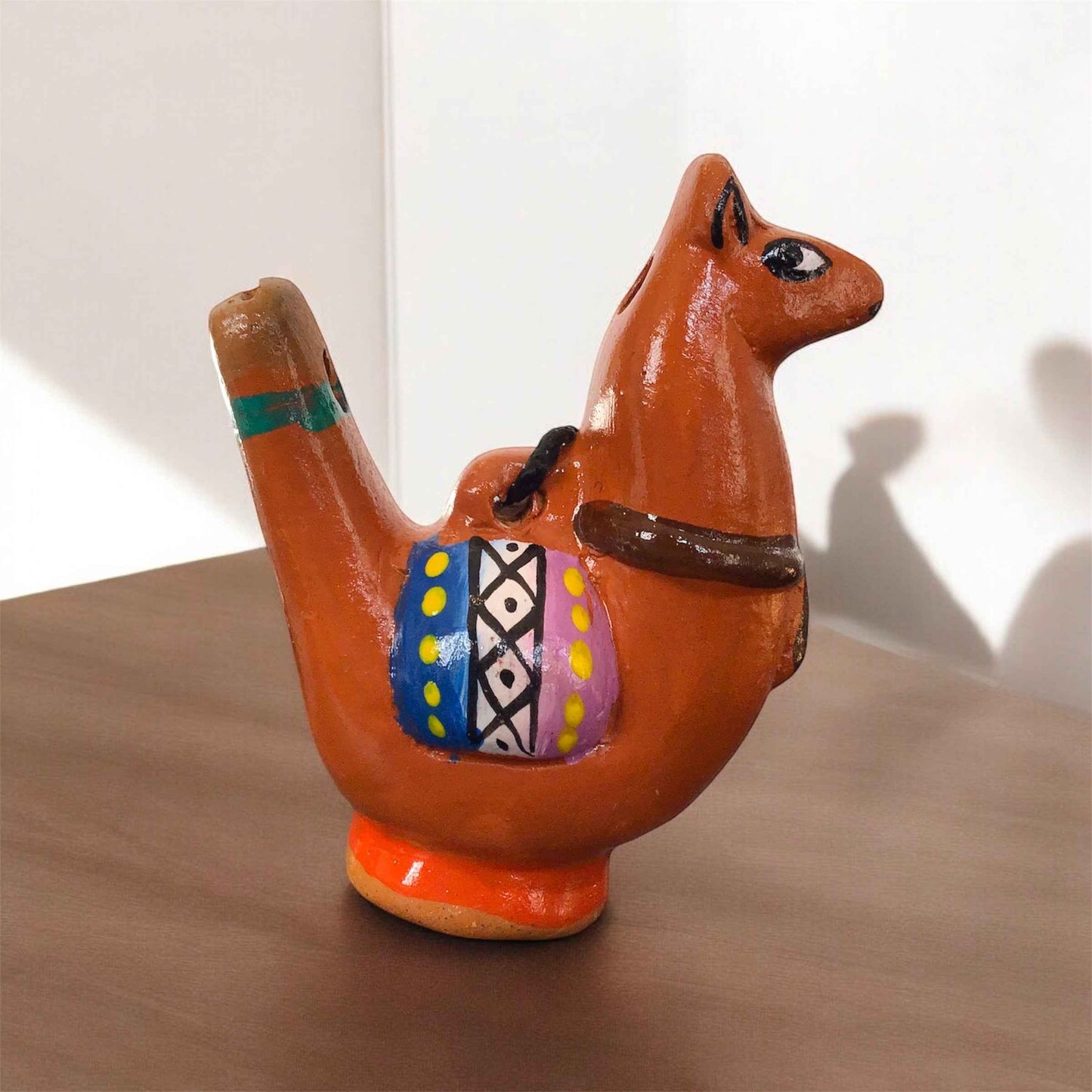 Painted Lama Water Bird Whistle