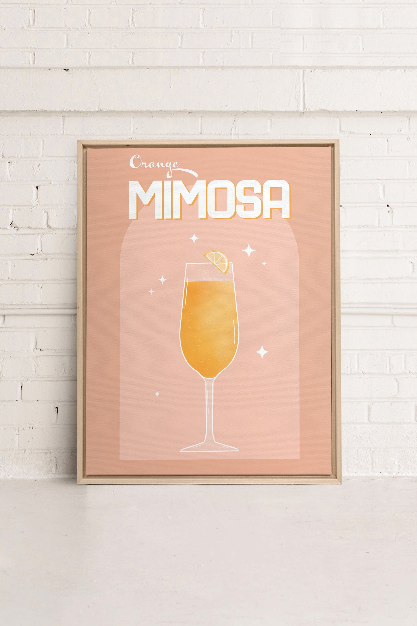 ORANGE MIMOSA, Oeuvre sur toile étirée