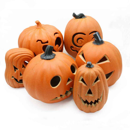 Halloween Pumpkin Lantern – Scary Hollow Skull Hooded LED Decoration for Parties & Yard