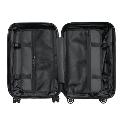 Floral Doodle Suitcase – Yellow Flower Pattern Carry-On Luggage