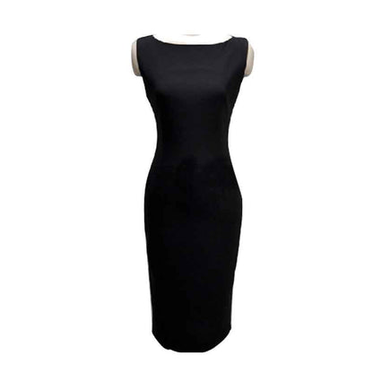 Women's Summer Office Dress | Sleeveless Knee-Length Sheath Dress