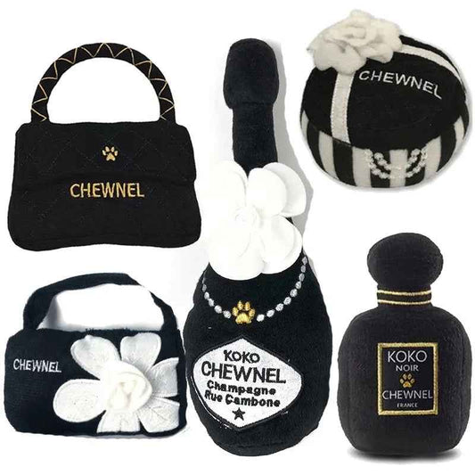 Chewnel Luxury Plush Dog Toy – Soft Designer-Inspired Chew Toy