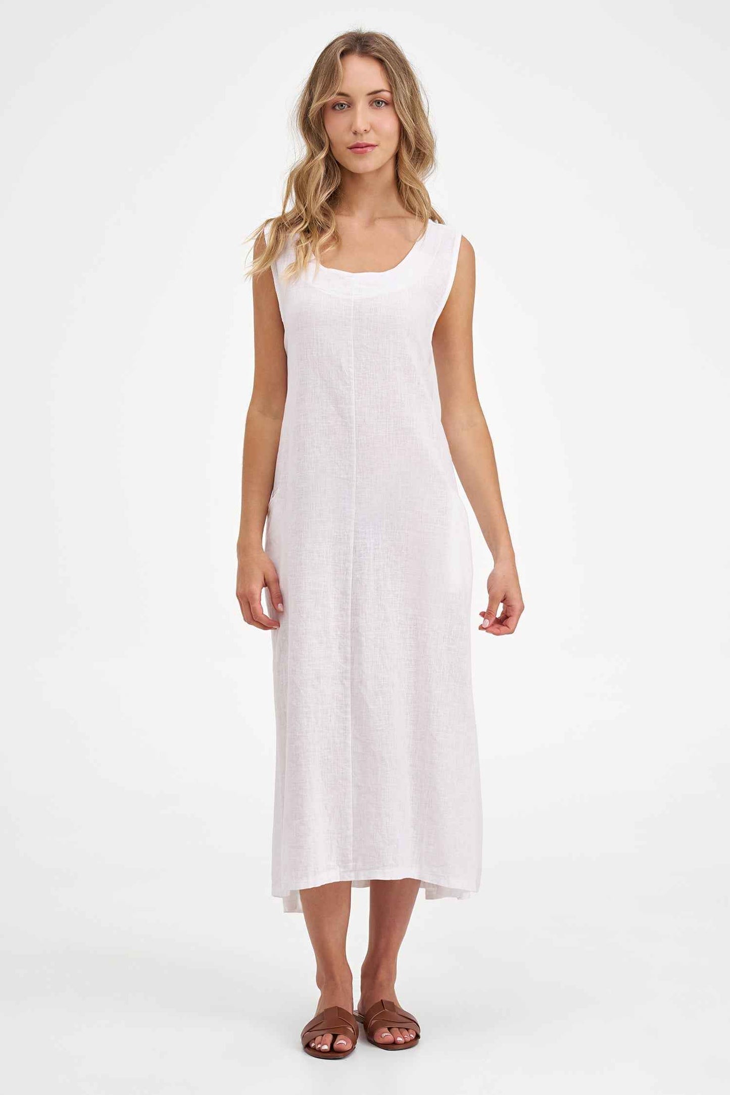 Women's Knit Woven Combo Dress