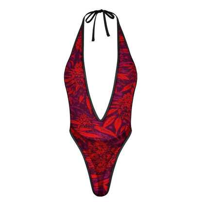 Electric Lettuce Sexy AF Deep-V thong bodysuit