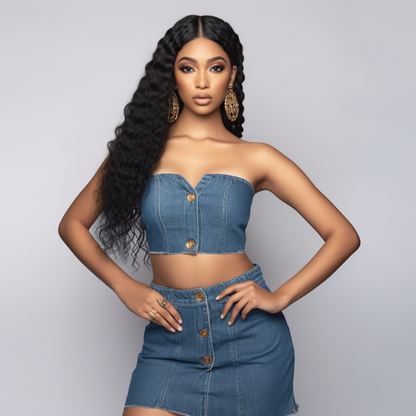 Indian virgin deep curly bundles