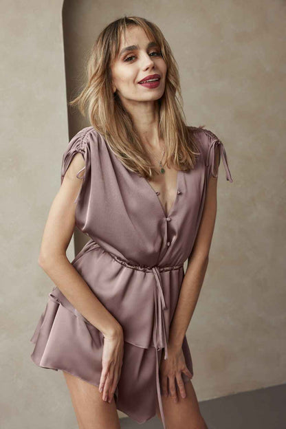 Satin Flare Dress