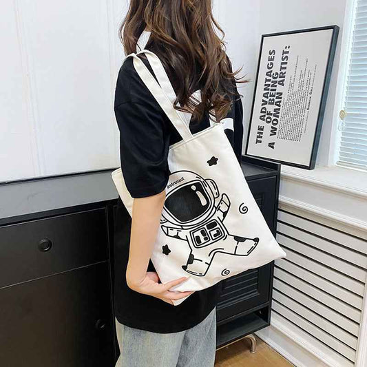 Student Commuter Shoulder Casual Tote Bag For Class