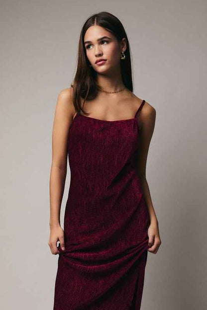 Vienna Velvet Midi Dress