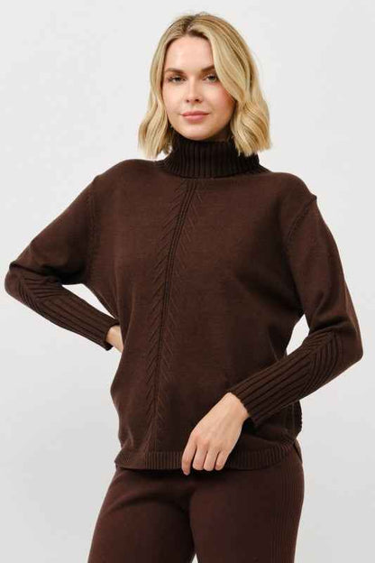 Cozy Turtleneck Knit Pullover