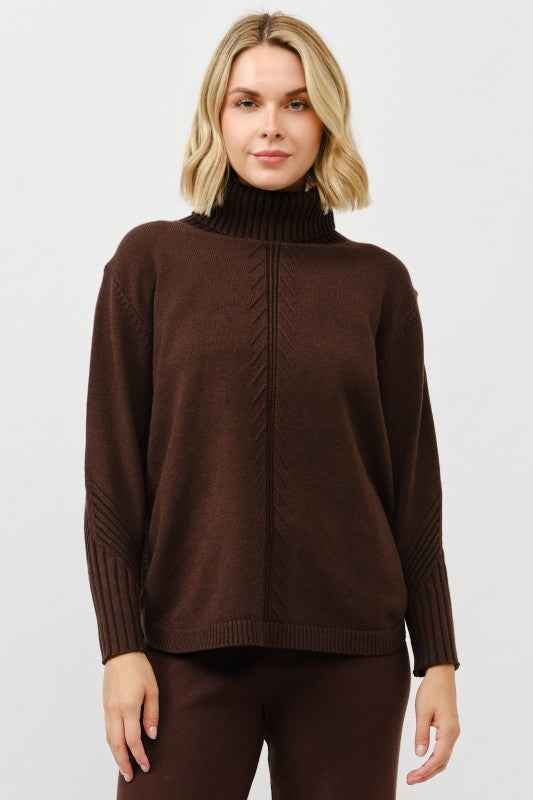 Cozy Turtleneck Knit Pullover