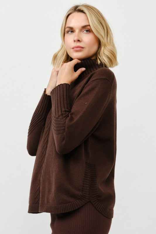 Cozy Turtleneck Knit Pullover
