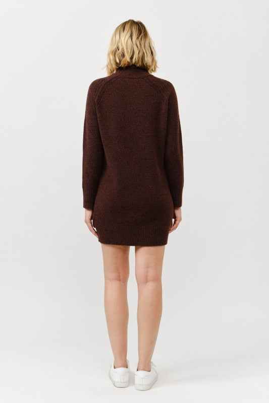 Mock Neck Sweater Dress