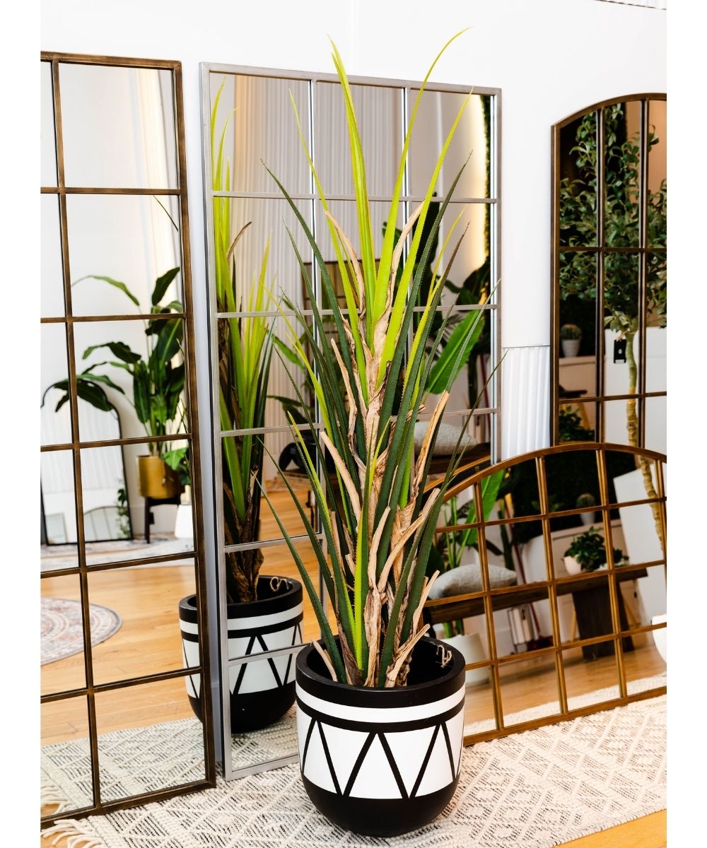 Ralu Aloe Artificial Tree Potted Plant (Multiple Sizes)