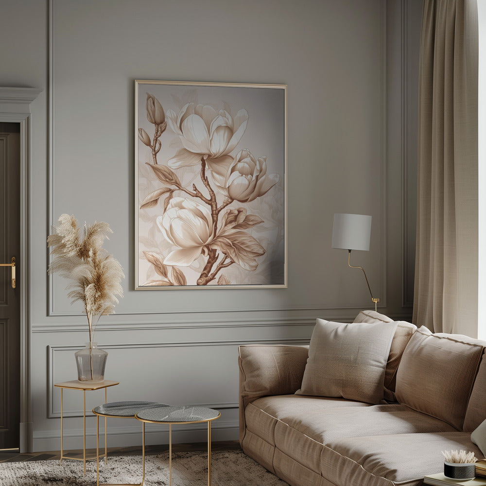 Beige Flowers 2