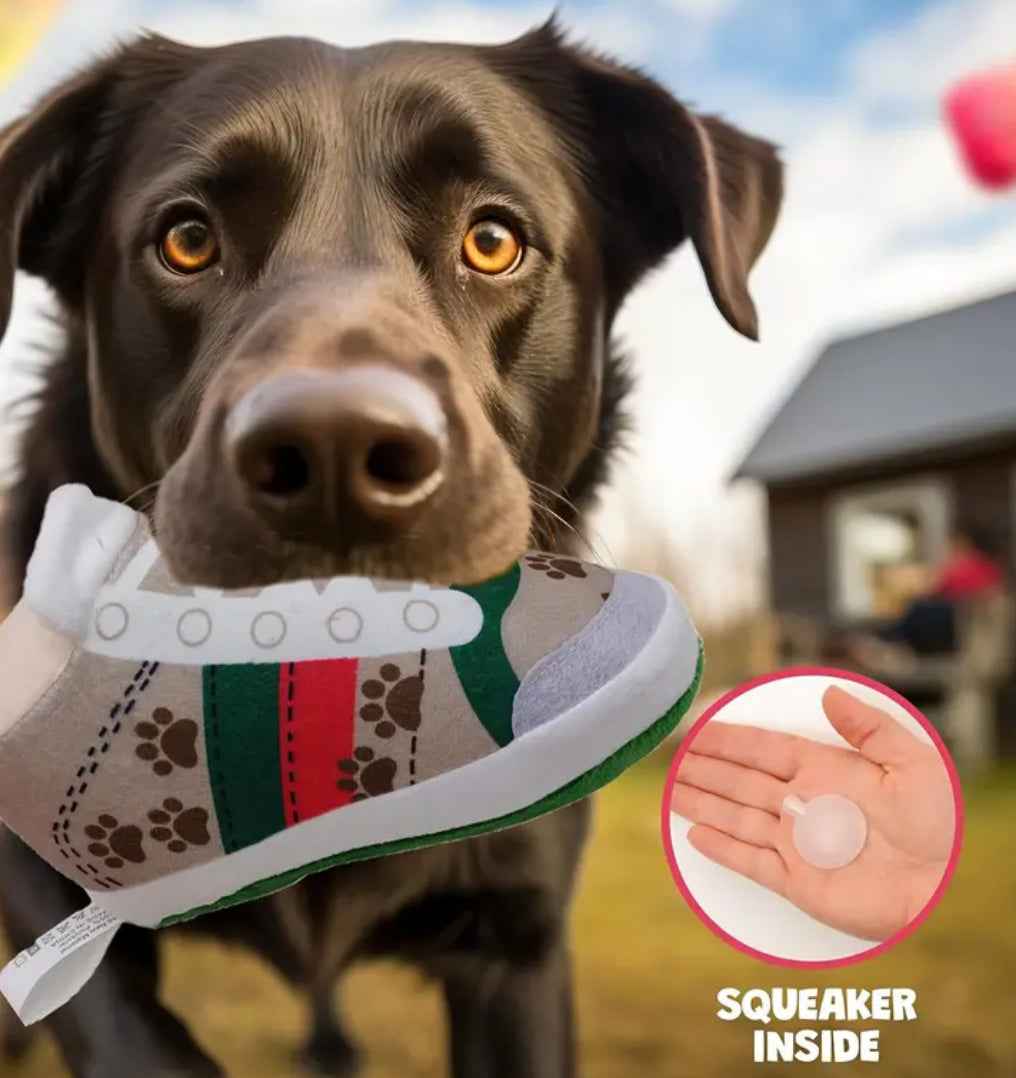 Gucchewi Sneaker Dog Toy | Plush Dog Toy