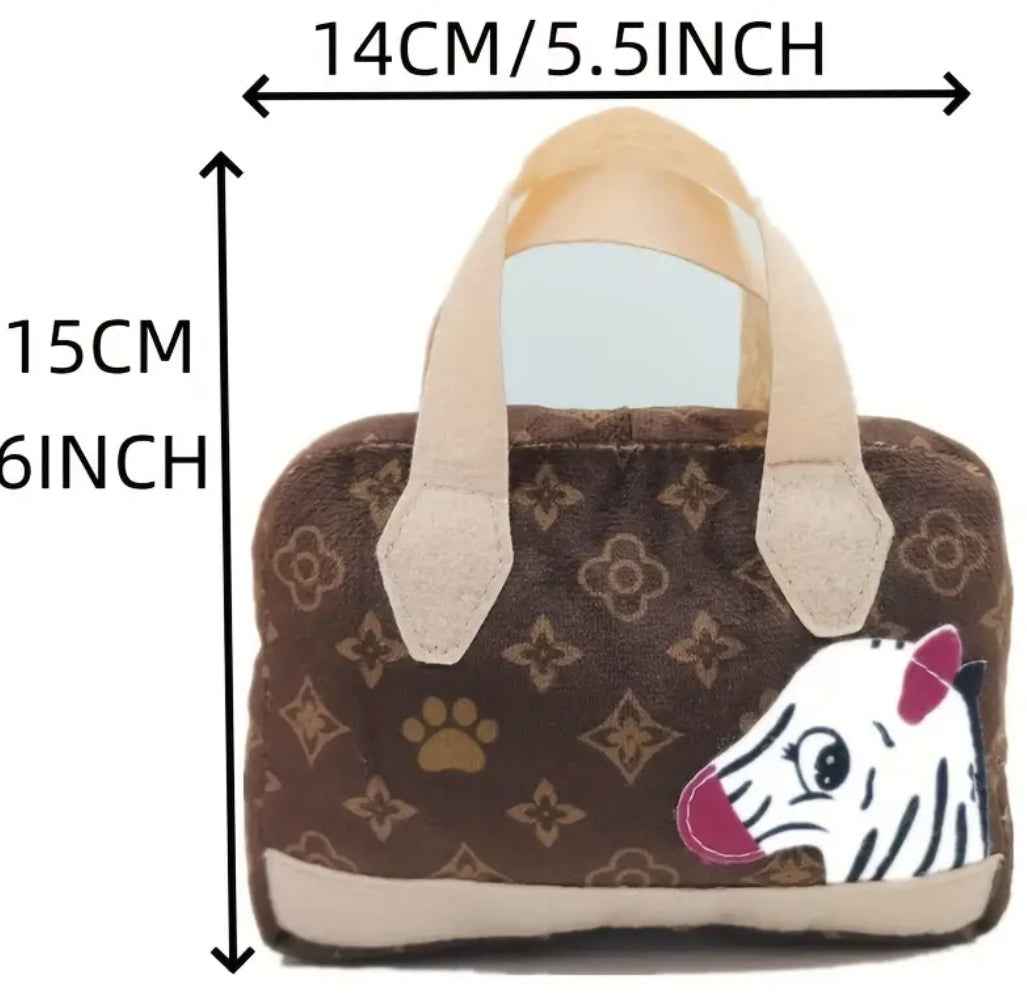 Chewy Pawtton Dog Purse Toy | Plush Dog Toy