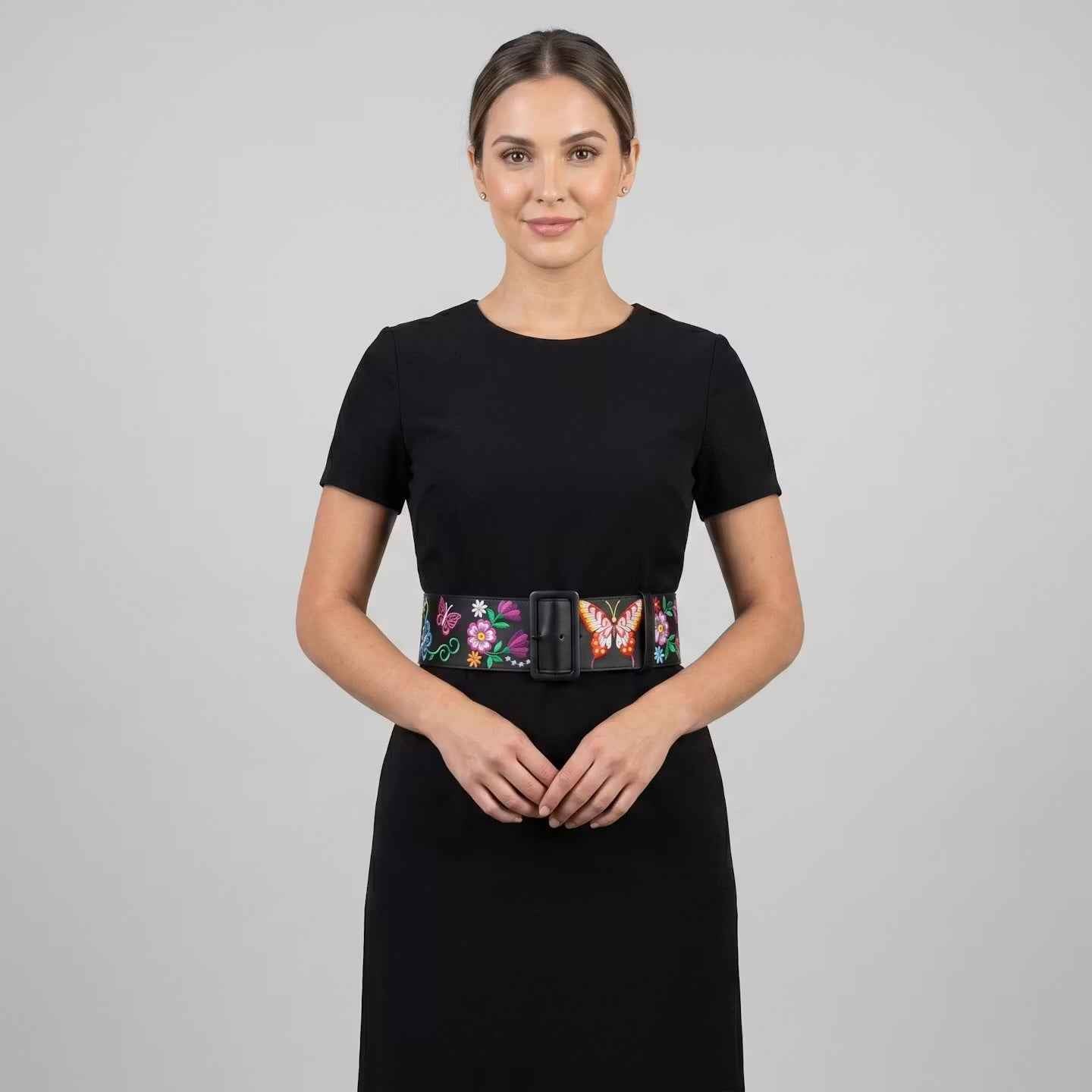 Heritage Leather Regalia  Belt (BUTTERFLY)