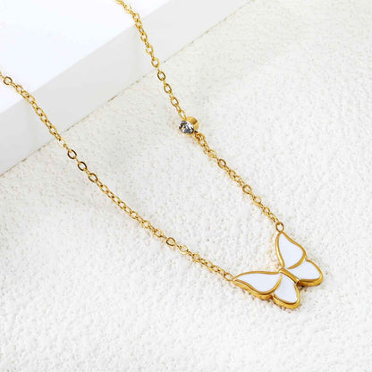 Butterfly Blossom Pendant Necklace