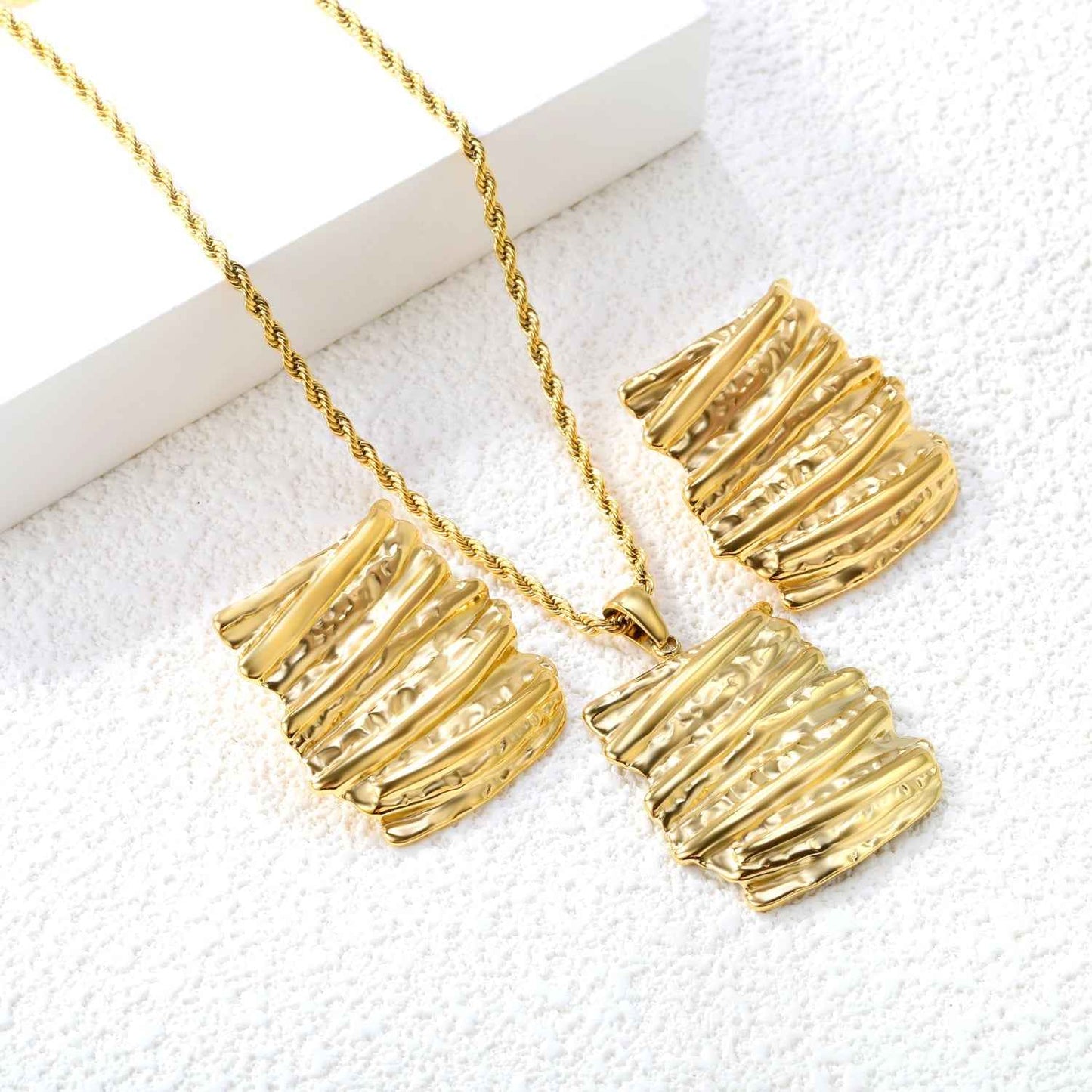 Bark Elegance Jewelry Set