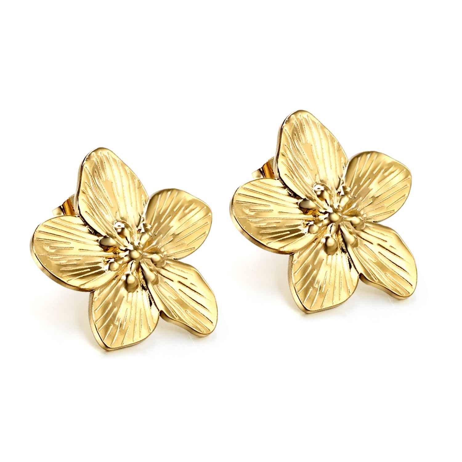 Peach Blossom Charm Earrings