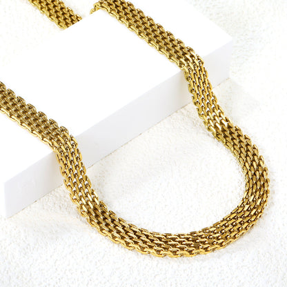 Braided Charm Chain Necklace