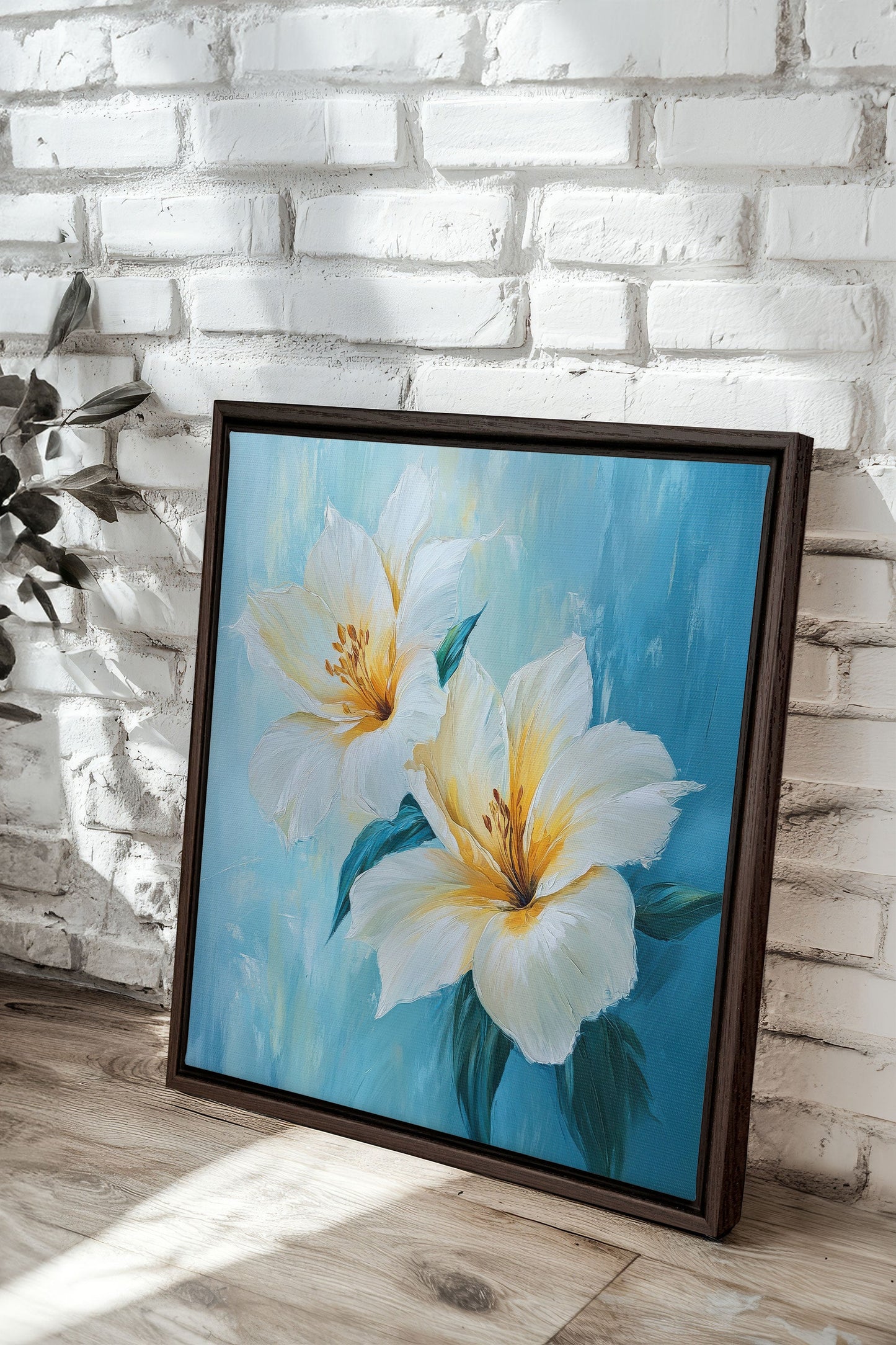 AURORE FLORALE, Oeuvre sur toile étirée