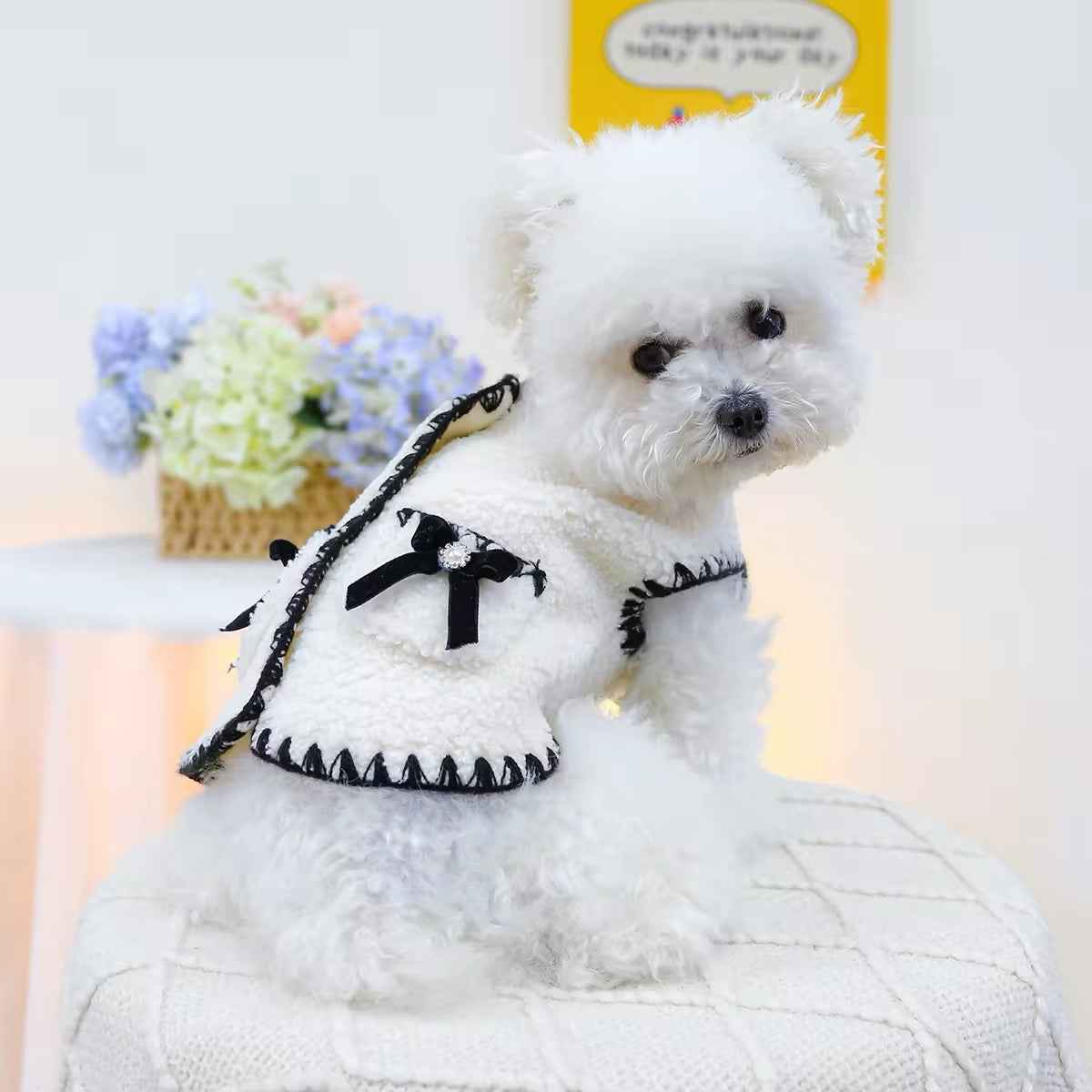 Zelda Vest – Luxury Fur-Trim Dog Vest