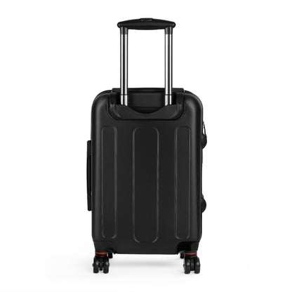 Heart Pattern Carry-On Suitcase — Red & Orange Valentine Travel Luggage