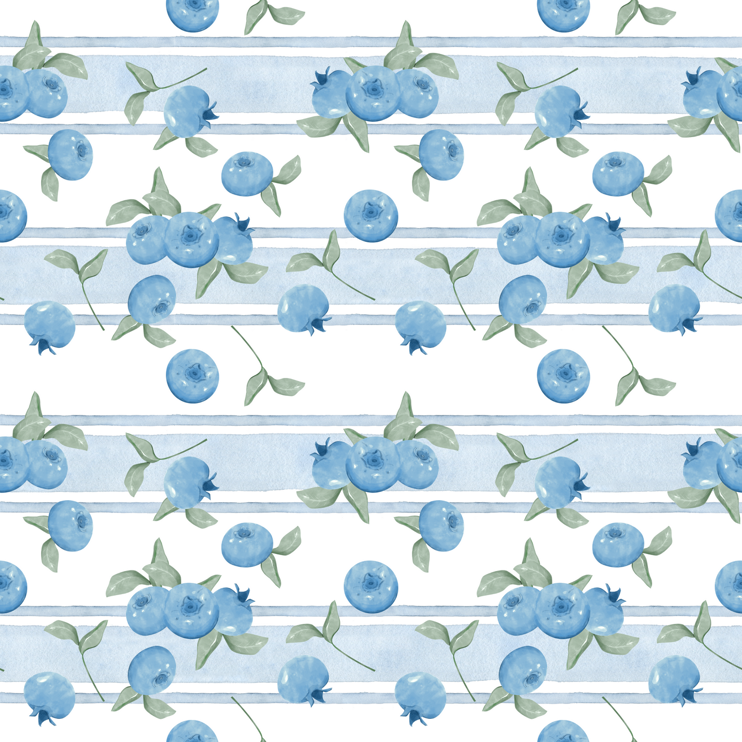 Mousseline de bambou bleuets