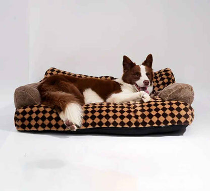 Chewy Pawtton Dog Sofa Bed | Checker Lounge Pet Bed