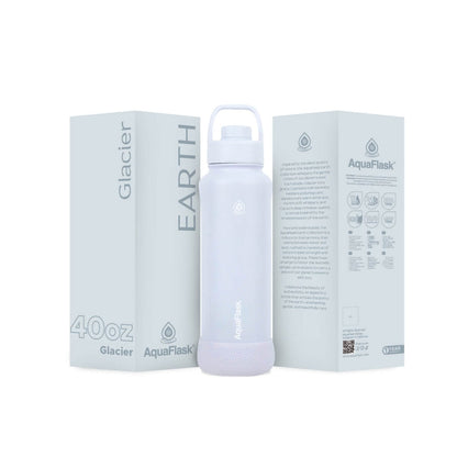 AquaFlask Earth Collection 40oz Isolierte Edelstahl-Wasserflasche – Heiß- & Kaltgetränke, Auslaufsicher, Wiederverwendbar