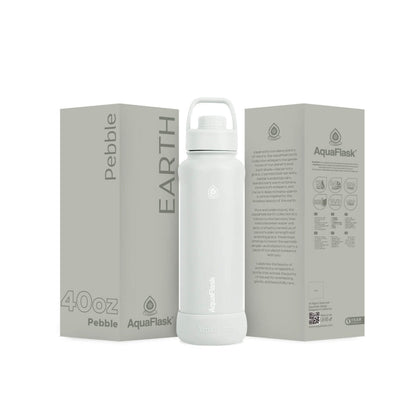 AquaFlask Earth Collection 40oz Isolierte Edelstahl-Wasserflasche – Heiß- & Kaltgetränke, Auslaufsicher, Wiederverwendbar