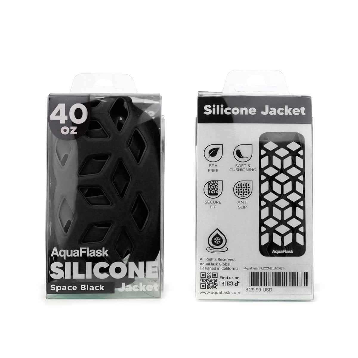 AquaFlask 40oz Silicone Sleeve – Durable, Non-Slip & Stylish Bottle Protector