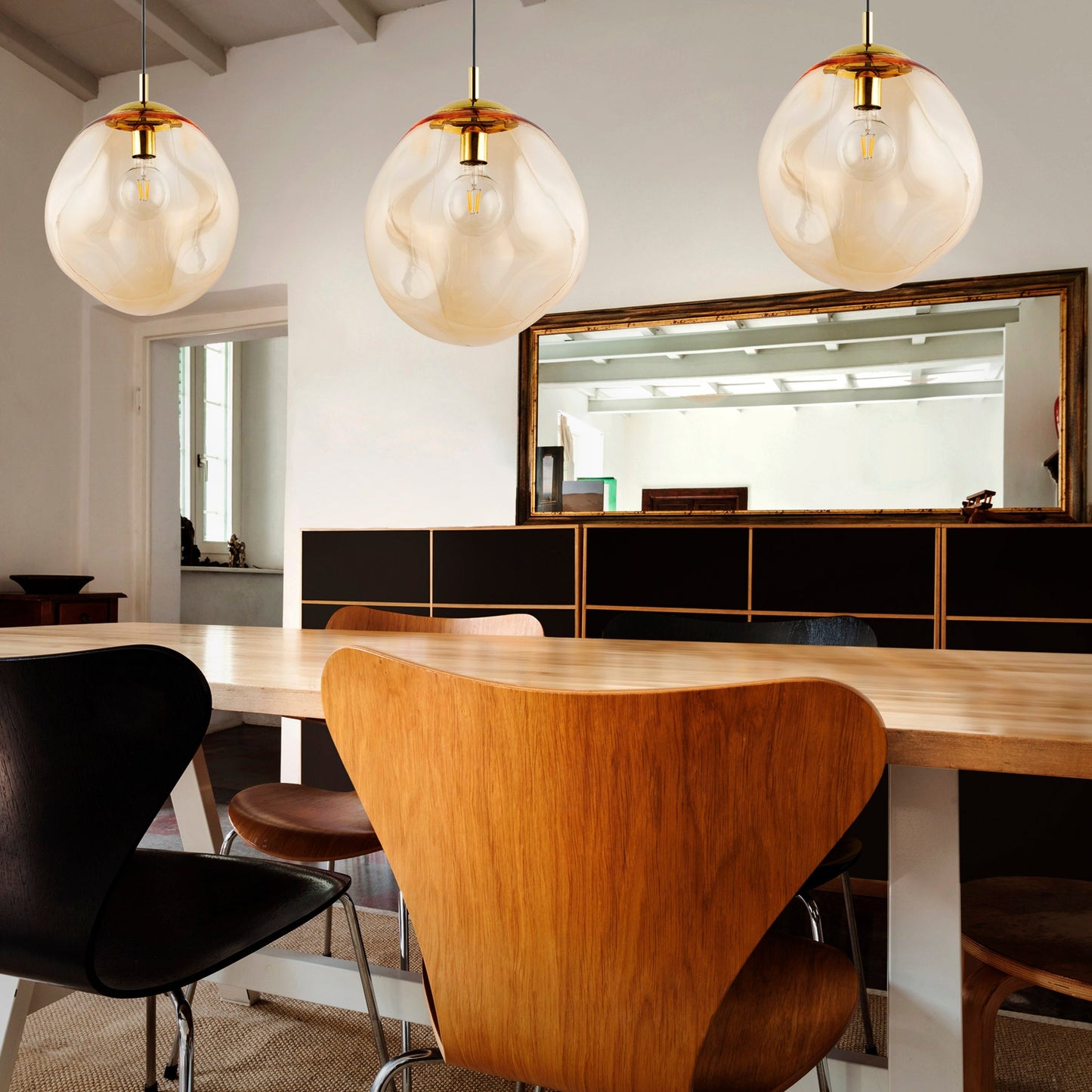 SOL Large Glass Pendant Light - AURABAGS SHOP