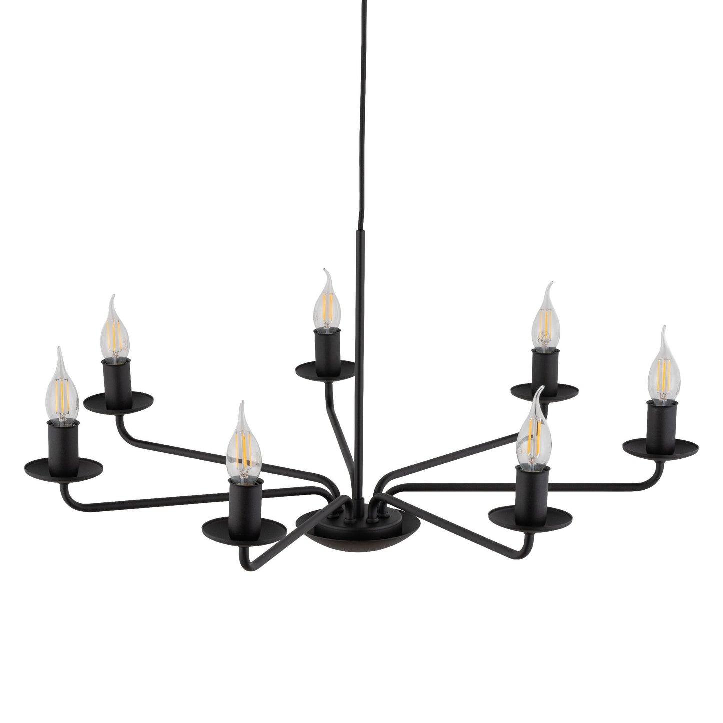 LIMAL Vintage Candle Chandelier Pendant Light for Dining Room, Living Room & Entryway